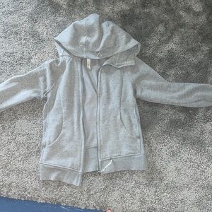 Light grey lululmeon scuba hoodie